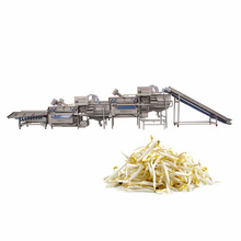 Bean sprout washing and peeling machine line